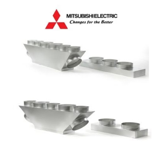 Pack Plénum Soufflage et Reprise Mitsubishi en Acier pour Systèmes Gainables