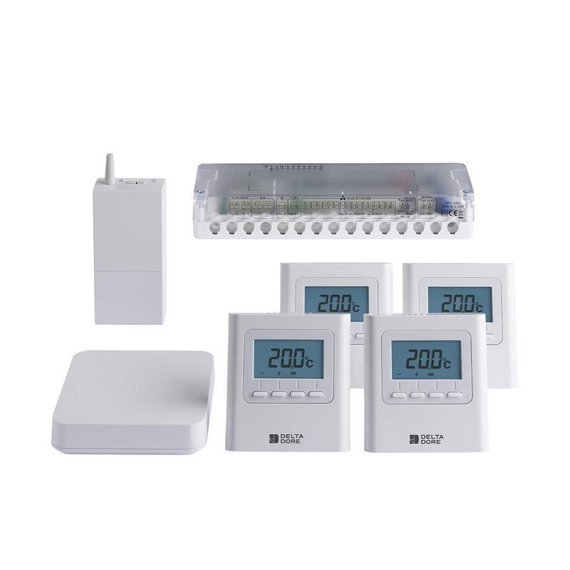 Delta Dore - Pack Delta 8000 Connecté | Pack de programmation et régulation 4 zones - 6053069